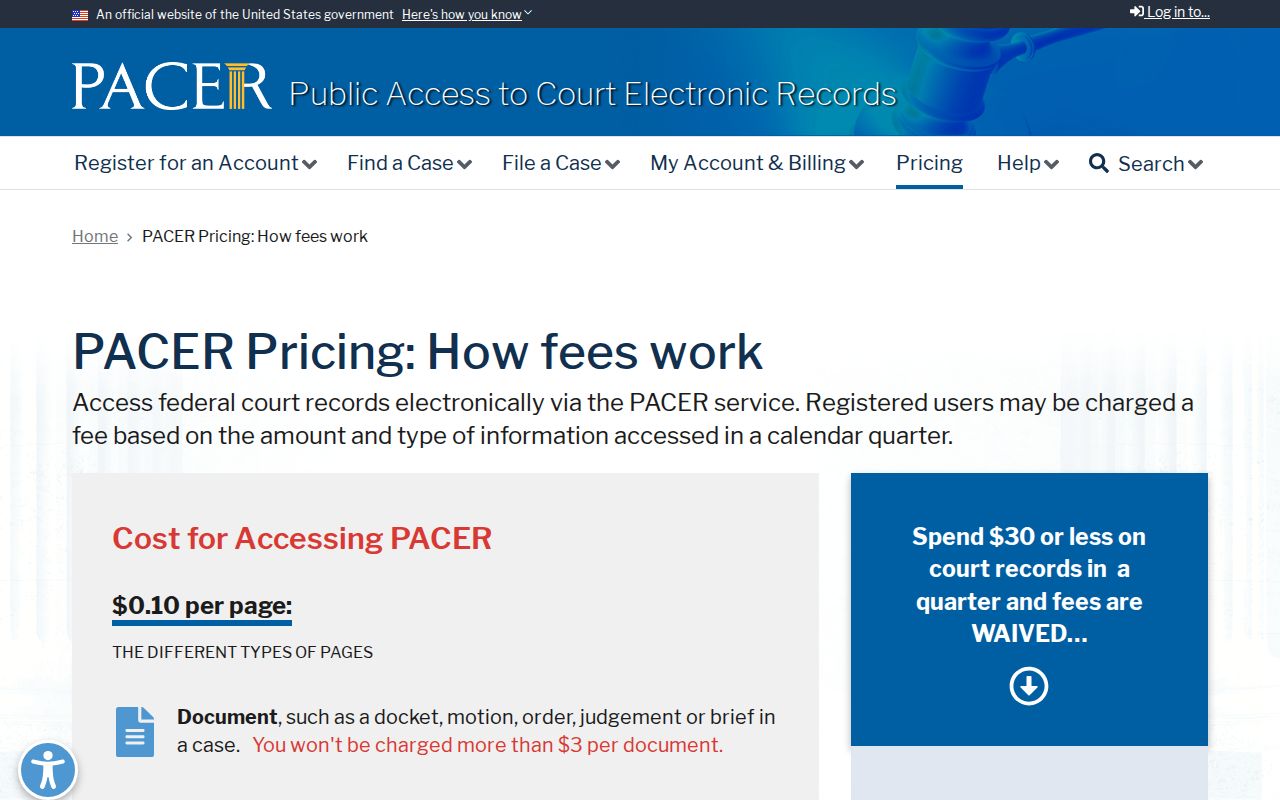 Presidio County arrest warrant records: PACER fee and federal docket access information